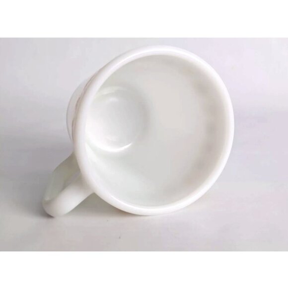 Vtg Pyrex Coffee Cup Mug Butterfly Gold D Handle Milk Glass Corelle 300ml - Picture 5 of 7